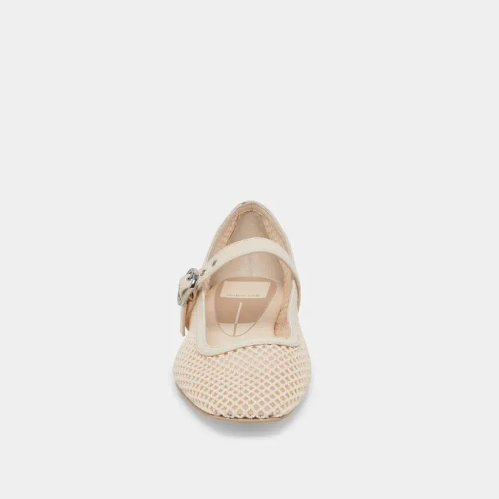 Flats and Loafers Shop Dolce Vita Rodni Mesh Ballet Flats Creme Woven Mesh Creme Woven Mesh