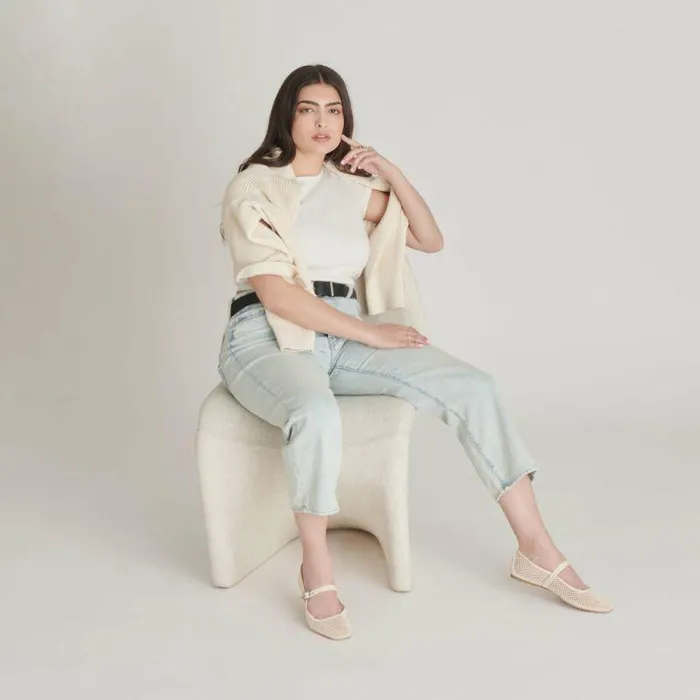 Flats and Loafers Shop Dolce Vita Rodni Mesh Ballet Flats Creme Woven Mesh Creme Woven Mesh