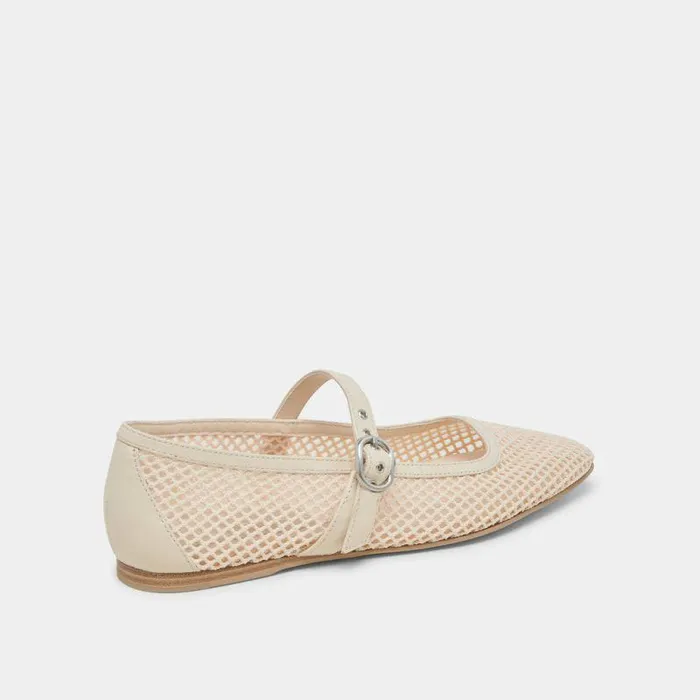 Flats and Loafers Shop Dolce Vita Rodni Mesh Ballet Flats Creme Woven Mesh Creme Woven Mesh