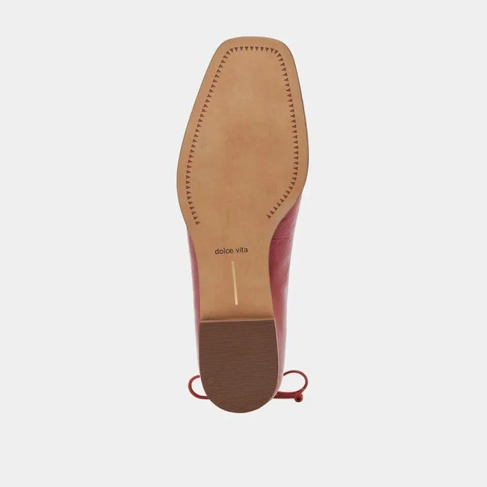 Flats and Loafers Shop Dolce Vita Ryder Ballet Flats Red Crinkle Patent Red Crinkle Patent