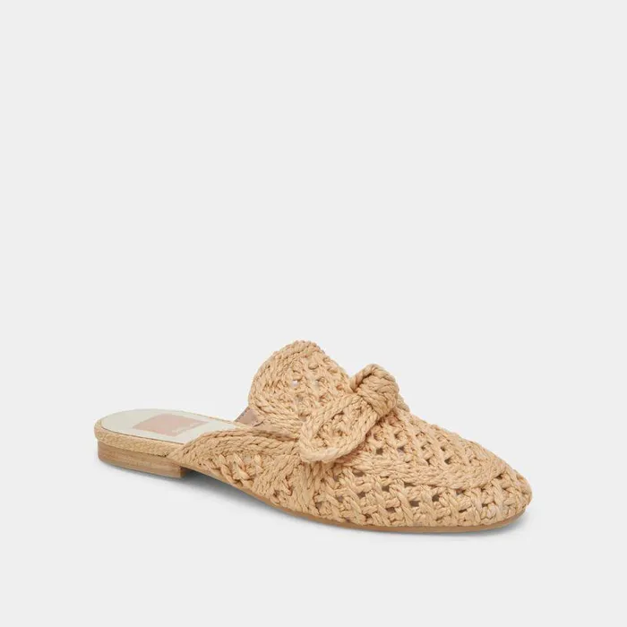 Flats and Loafers Shop Dolce Vita Sabor Flats Lt Natural Raffia Lt Natural Raffia
