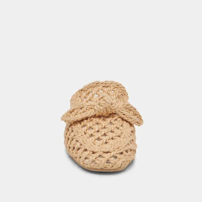 Flats and Loafers Shop Dolce Vita Sabor Flats Lt Natural Raffia Lt Natural Raffia