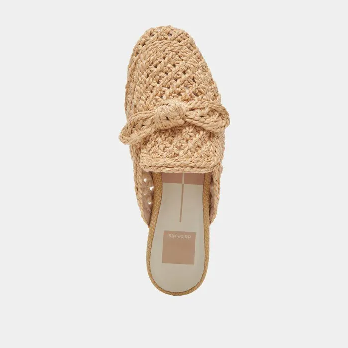Flats and Loafers Shop Dolce Vita Sabor Flats Lt Natural Raffia Lt Natural Raffia