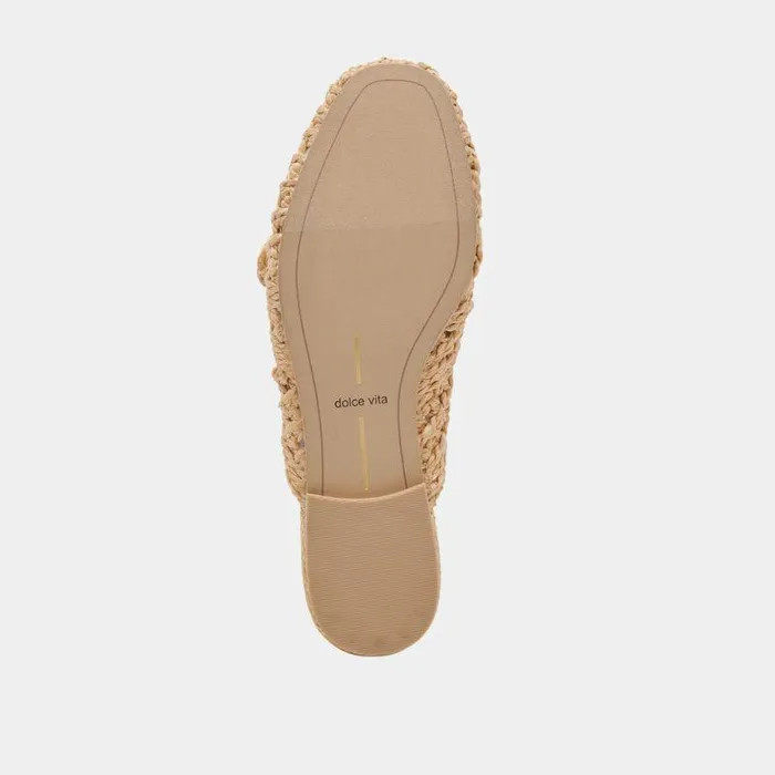 Flats and Loafers Shop Dolce Vita Sabor Flats Lt Natural Raffia Lt Natural Raffia