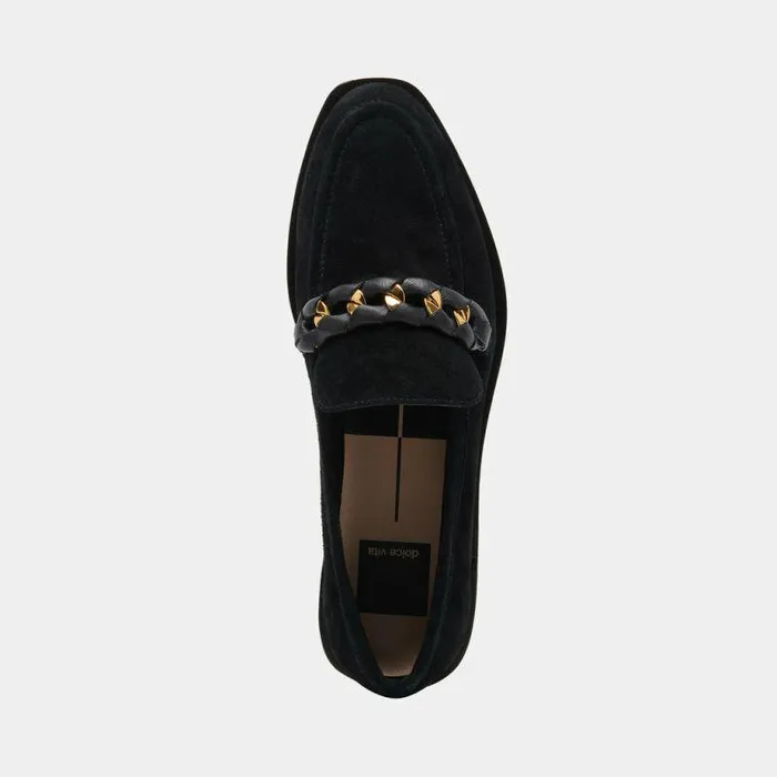 Flats and Loafers Shop Dolce Vita Sallie Flats Onyx Suede Onyx Suede