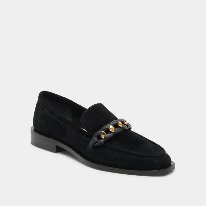 Flats and Loafers Shop Dolce Vita Sallie Flats Onyx Suede Onyx Suede