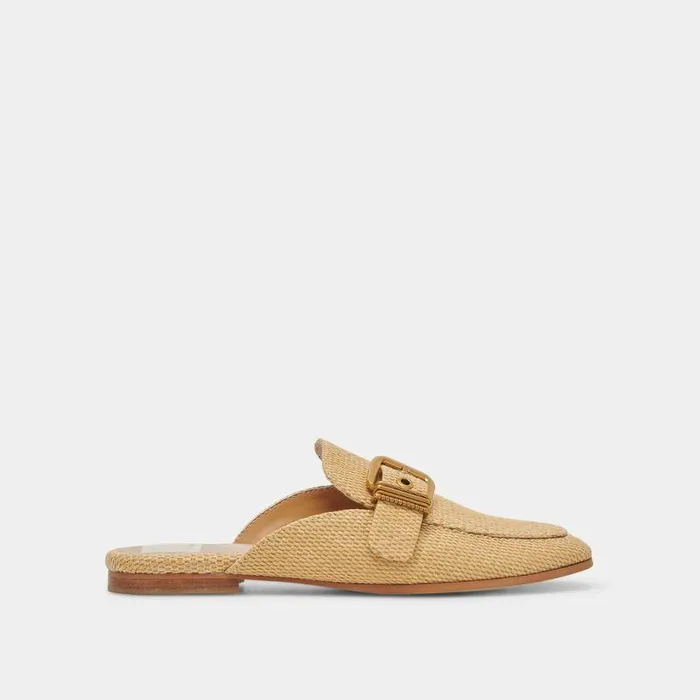 Flats and Loafers Shop Dolce Vita Santel Flats Honey Raffia Honey Raffia