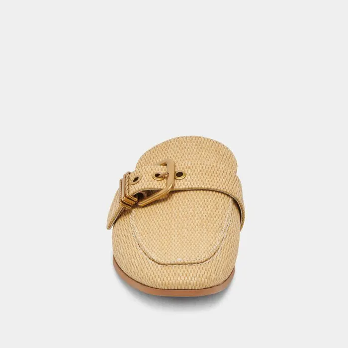 Flats and Loafers Shop Dolce Vita Santel Flats Honey Raffia Honey Raffia