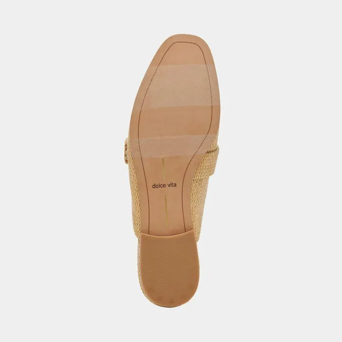 Flats and Loafers Shop Dolce Vita Santel Flats Honey Raffia Honey Raffia