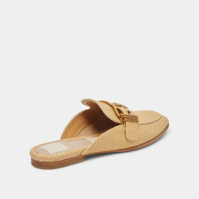 Flats and Loafers Shop Dolce Vita Santel Flats Honey Raffia Honey Raffia