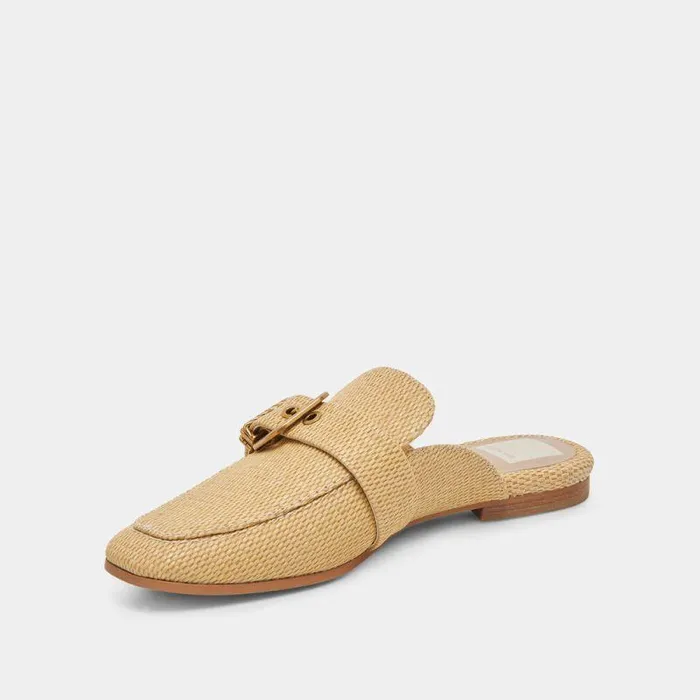 Flats and Loafers Shop Dolce Vita Santel Flats Honey Raffia Honey Raffia