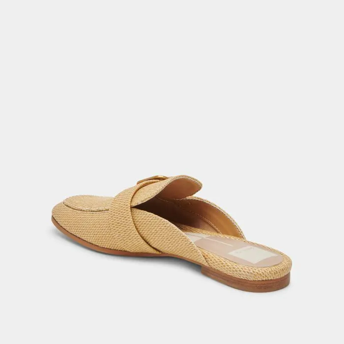 Flats and Loafers Shop Dolce Vita Santel Flats Honey Raffia Honey Raffia