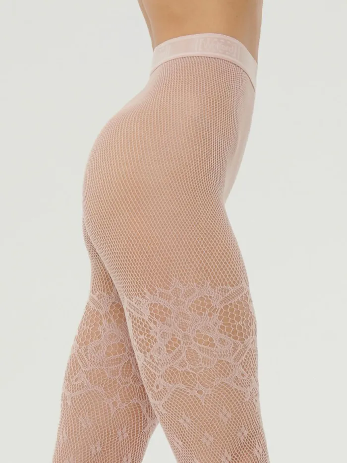 Fleur Net Tights Rosepowder Women Wolford Tights