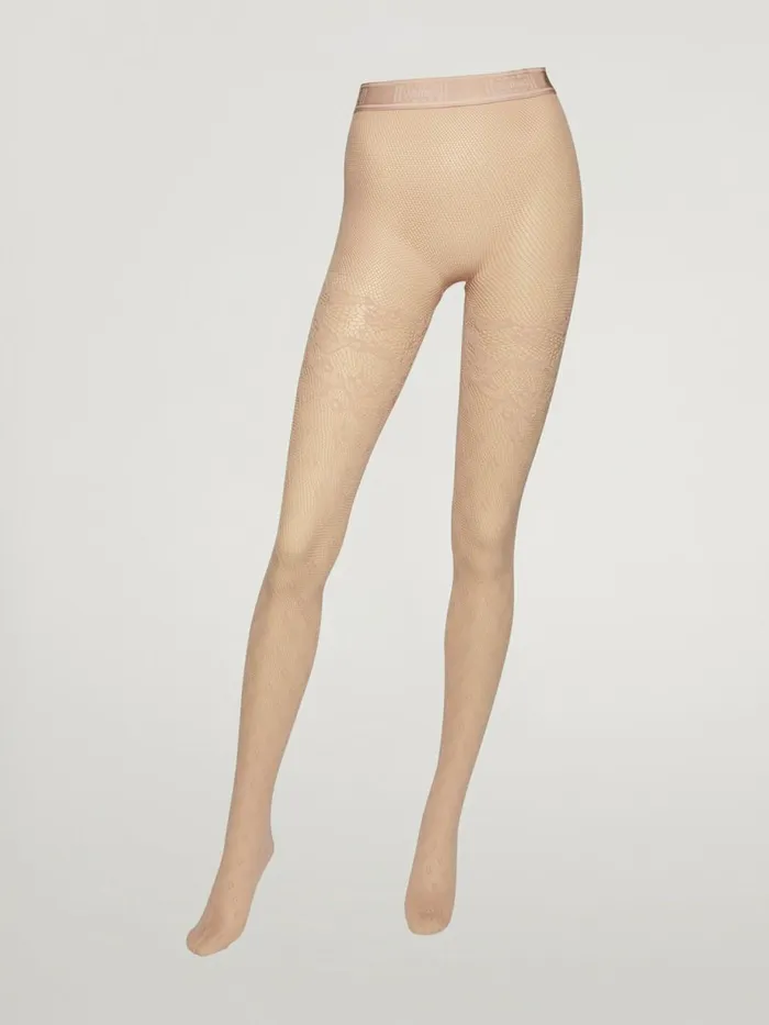 Fleur Net Tights Rosepowder Women Wolford Tights