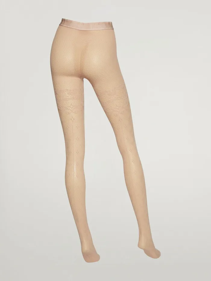Fleur Net Tights Rosepowder Women Wolford Tights