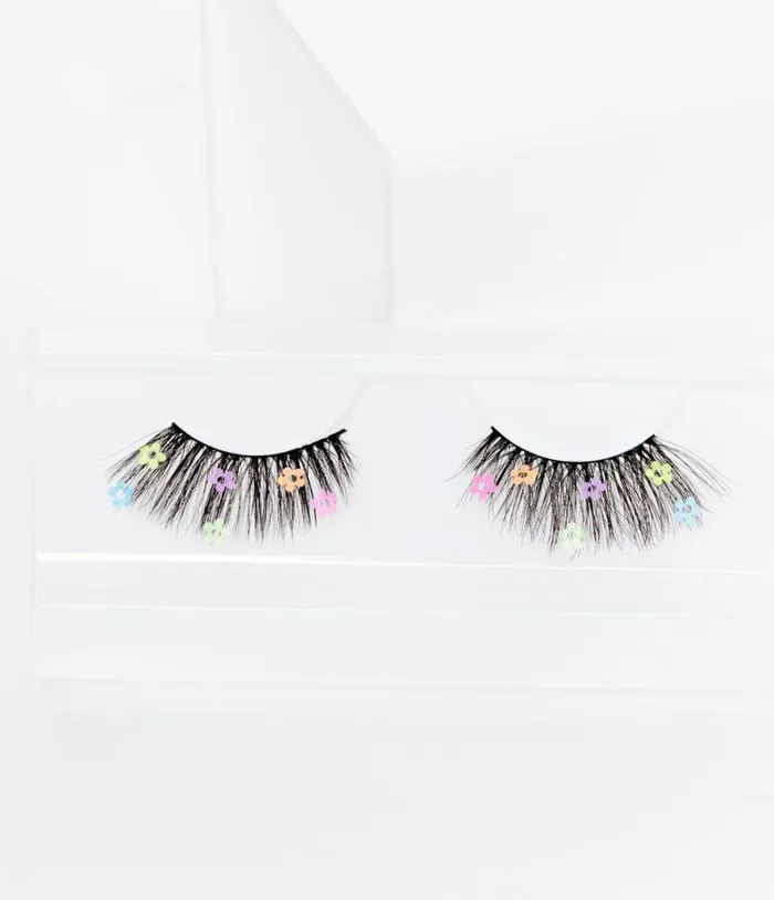 Flower Power False Lashes Accessories Unique Vintage Beauty