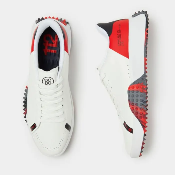 Golf Shoes Men GFORE MEN039S G112 PU LEATHER COLOUR BLOCK CAMO GOLF SHOE Snow Poppy Camo