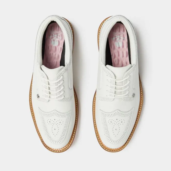 Golf Shoes Men GFORE MEN039S GALLIVANTER LEATHER LUXE SOLE BROGUE GOLF SHOE Snow