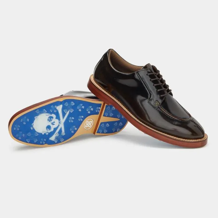Golf Shoes Men GFORE MEN039S GALLIVANTER LUXE LEATHER SOLE SPLIT TOE GOLF SHOE Espresso