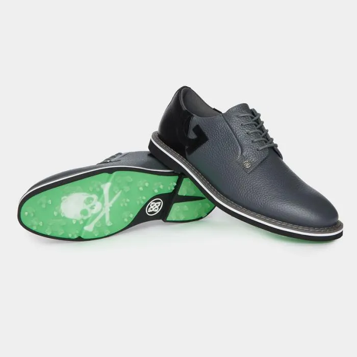 Golf Shoes Men GFORE MEN039S GALLIVANTER PEBBLE LEATHER TWO TONE GOLF SHOE Charcoal