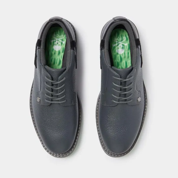 Golf Shoes Men GFORE MEN039S GALLIVANTER PEBBLE LEATHER TWO TONE GOLF SHOE Charcoal