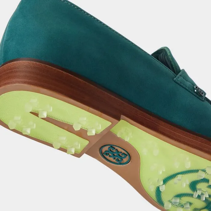 Golf Shoes Women GFORE LIMITED EDITION LUXE LEATHER SOLE CRUISER GALLIVANTER GOLF SHOE Envy Green