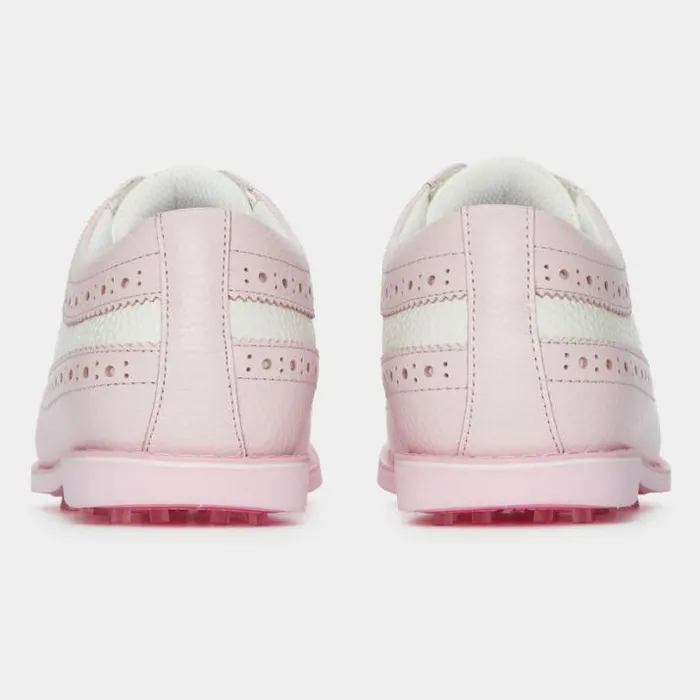 Golf Shoes Women GFORE WOMEN039S GALLIVANTER PEBBLE LEATHER LONGWING GOLF SHOE Blush