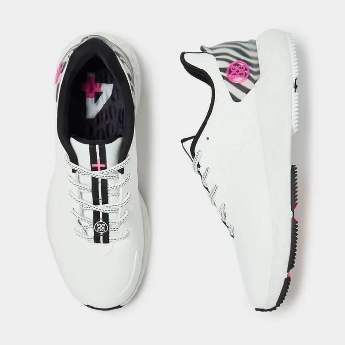 Golf Shoes Women GFORE WOMEN039S MG4 PERFORATED TPU ZEBRA ACCENT GOLF SHOE Snow
