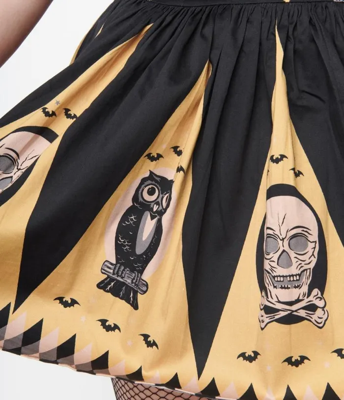 Halloween Treat Prudence Fit and Flare Dress DressesHalloweenPlus Unique Vintage Pocket Dresses