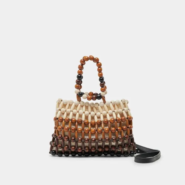 Handbags Shop Dolce Vita Caroline Handbag Natural Multi Wood Natural Multi Wood Handbags Shop Dolce Vita Caroline Handbag Natural Multi Wood Natural Multi Wood