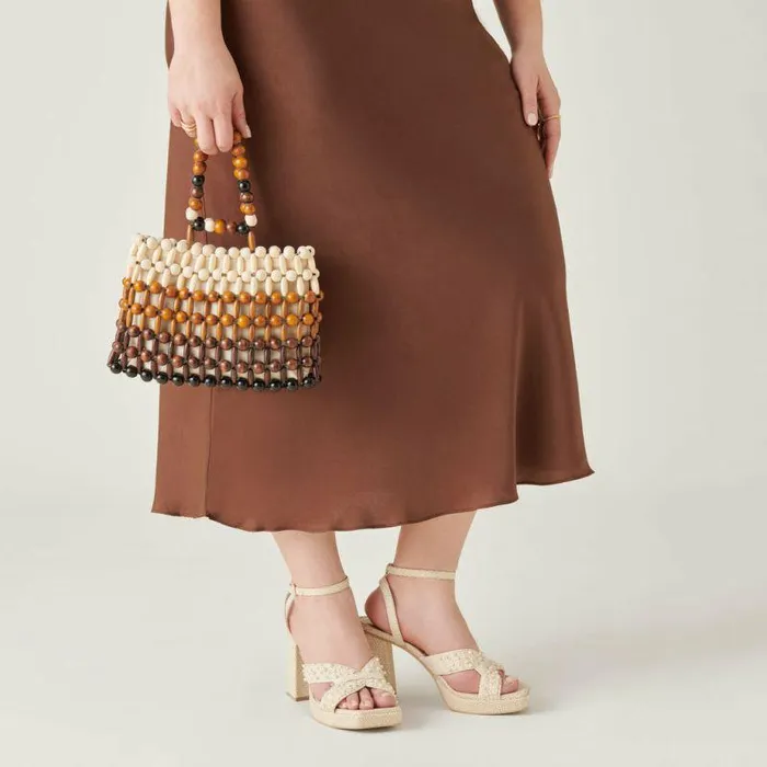 Handbags Shop Dolce Vita Caroline Handbag Natural Multi Wood Natural Multi Wood