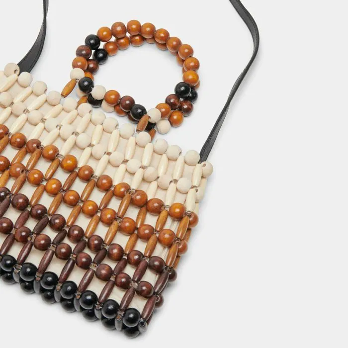 Handbags Shop Dolce Vita Caroline Handbag Natural Multi Wood Natural Multi Wood
