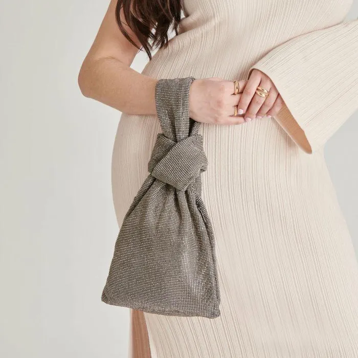 Handbags Shop Dolce Vita Clarra Handbag Silver Mesh Silver Mesh