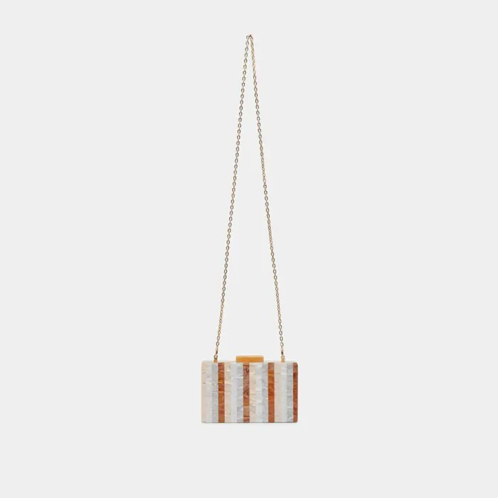 Handbags Shop Dolce Vita Corrie Clutch Taupe Multi Resin Taupe Multi Resin