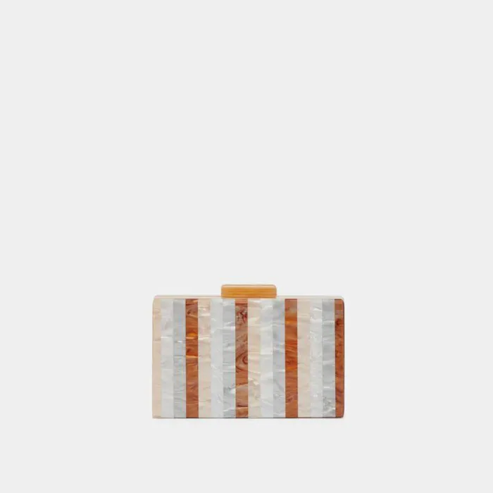 Handbags Shop Dolce Vita Corrie Clutch Taupe Multi Resin Taupe Multi Resin