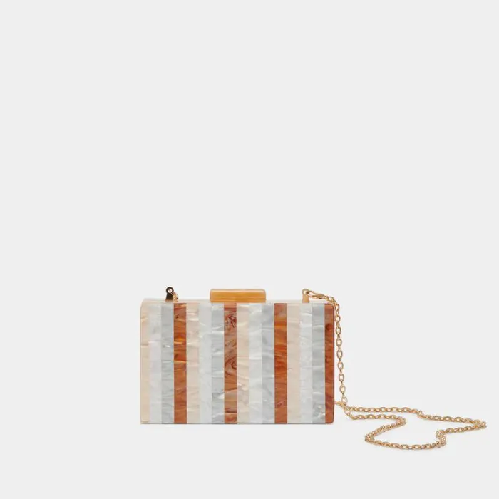 Handbags Shop Dolce Vita Corrie Clutch Taupe Multi Resin Taupe Multi Resin