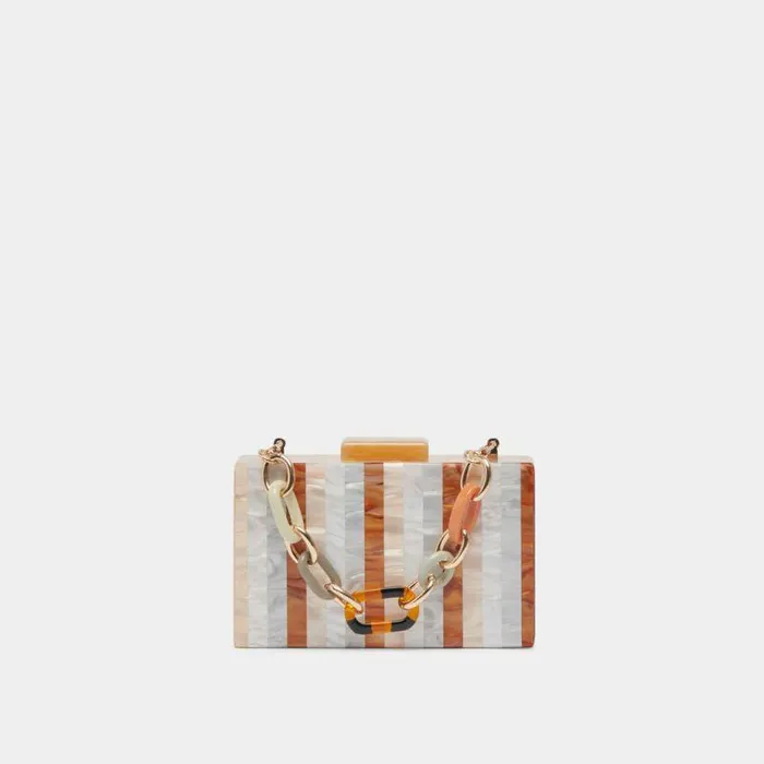 Handbags Shop Dolce Vita Corrie Clutch Taupe Multi Resin Taupe Multi Resin