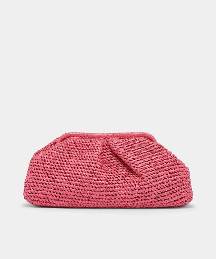 Handbags Shop Dolce Vita Crissy Clutch Bag Orchid Raffia Orchid Clutch Purse Orchid Raffia
