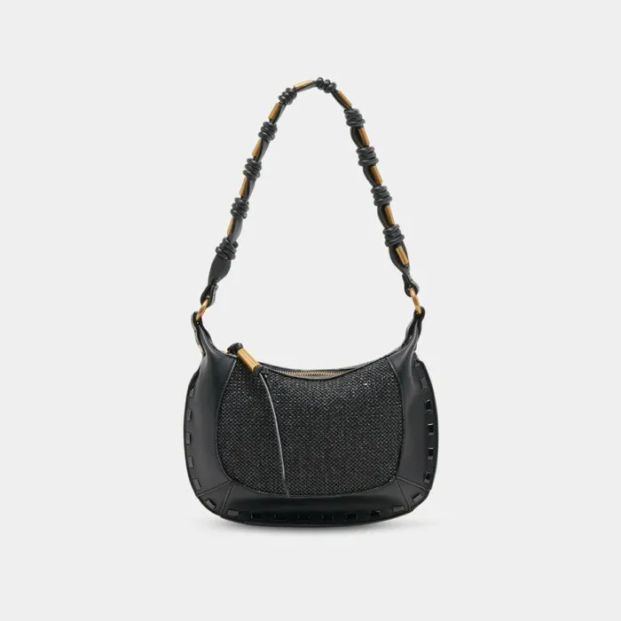 Handbags Shop Dolce Vita Eleanor Shoulder Bag Black Raffia Black Raffia