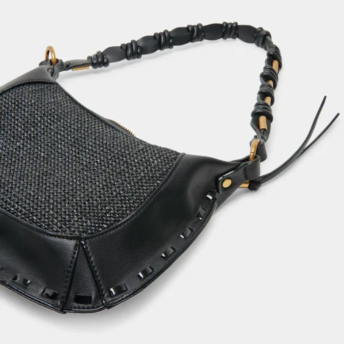 Handbags Shop Dolce Vita Eleanor Shoulder Bag Black Raffia Black Raffia