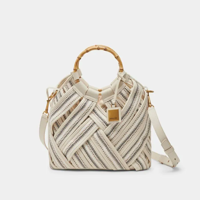 Handbags Shop Dolce Vita Elsie Handbag Ivory Woven Ivory Woven