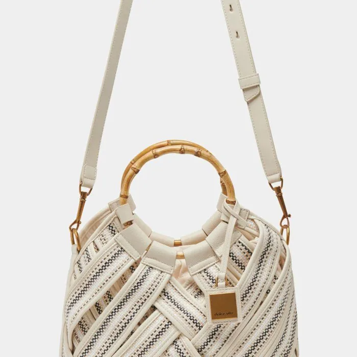 Handbags Shop Dolce Vita Elsie Handbag Ivory Woven Ivory Woven