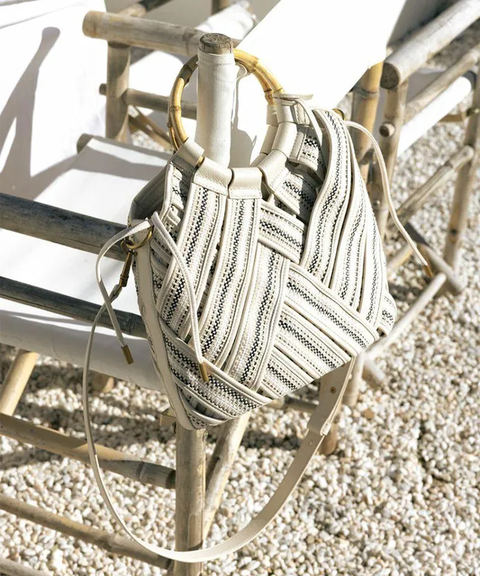 Handbags Shop Dolce Vita Elsie Handbag Ivory Woven Ivory Woven