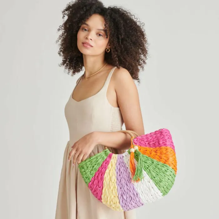 Handbags Shop Dolce Vita Estelle Handbag Multi Raffia Multi Raffia