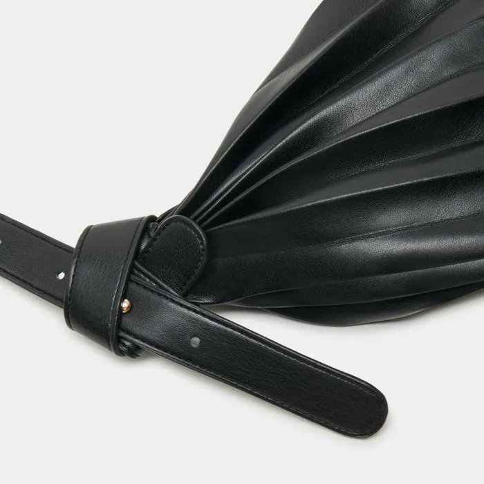 Handbags Shop Dolce Vita Georgia Shoulder Bag Black Faux Leather Black Faux Leather
