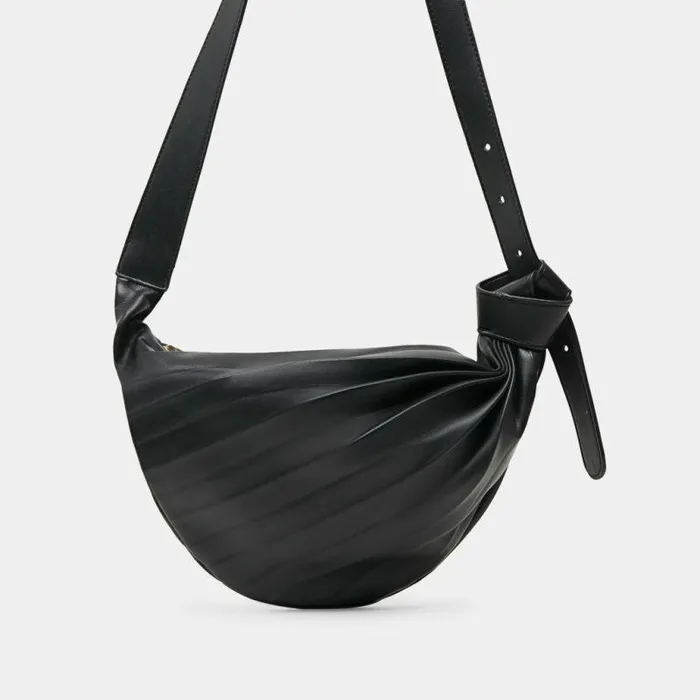 Handbags Shop Dolce Vita Georgia Shoulder Bag Black Faux Leather Black Faux Leather