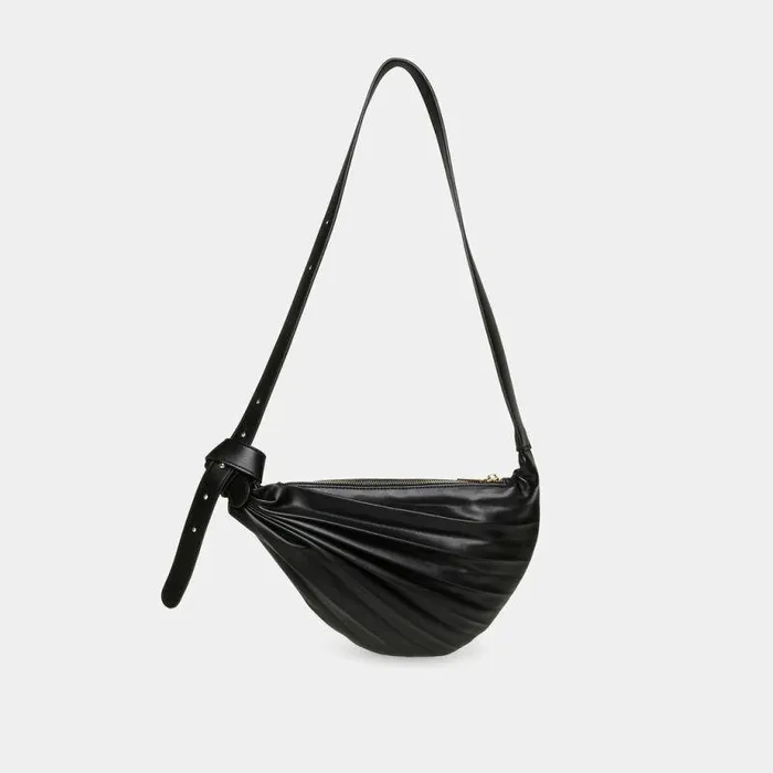 Handbags Shop Dolce Vita Georgia Shoulder Bag Black Faux Leather Black Faux Leather