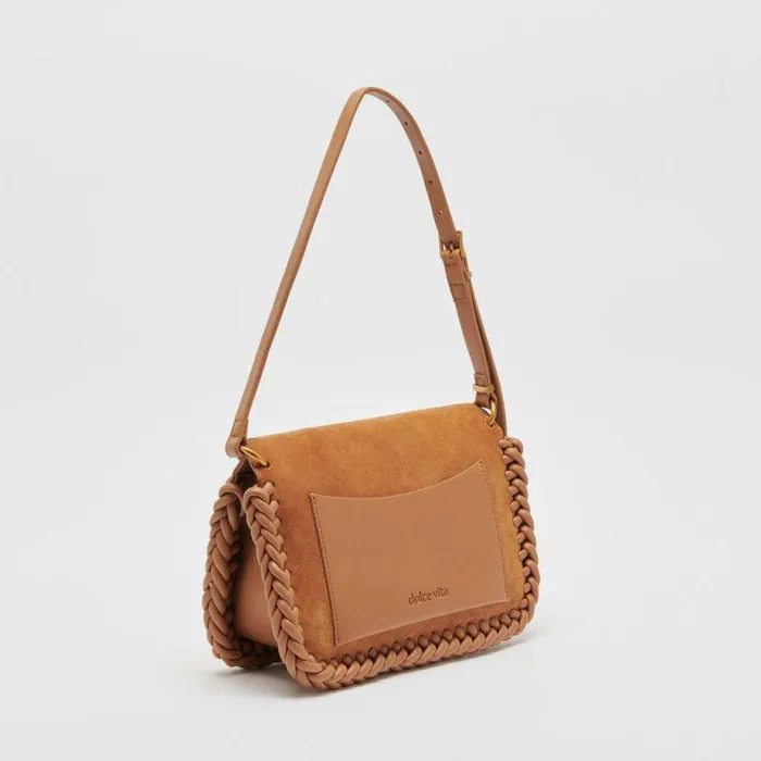 Handbags Shop Dolce Vita Harper Shoulder Bag Rusty Oak Suede Rusty Oak Suede