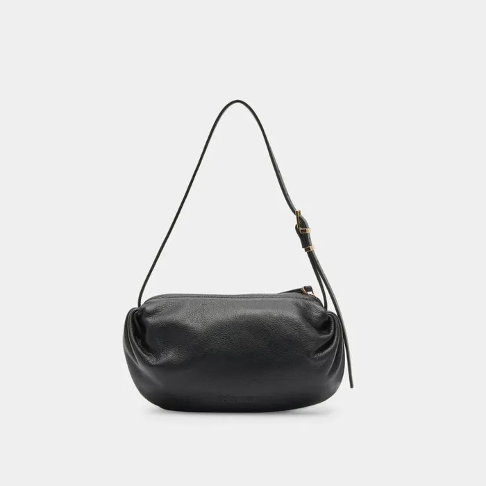 Handbags Shop Dolce Vita Livi Shoulder Bag Black Leather Black Leather
