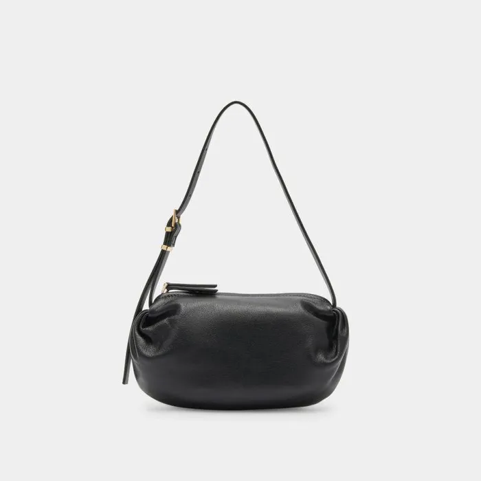 Handbags Shop Dolce Vita Livi Shoulder Bag Black Leather Black Leather